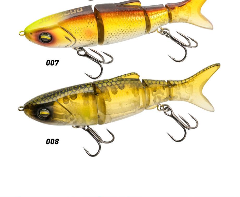 New cross-border model 9cm/12g sinking multi-section artificial fish bait for bass, snakehead, blackfish, military fish, multi-section minnow