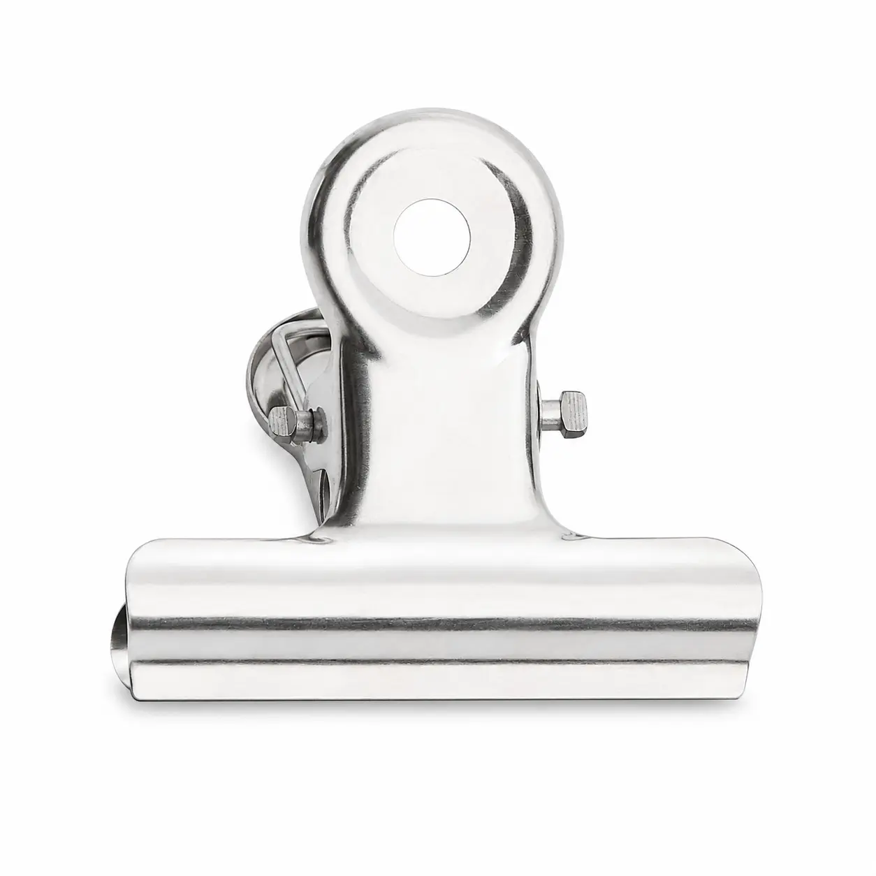 Silver Metal Long Tail Receipt Clips, Round Head Binder Clips for Office Documents, Receipts, Notes, Journals, Planners and Paper Organization