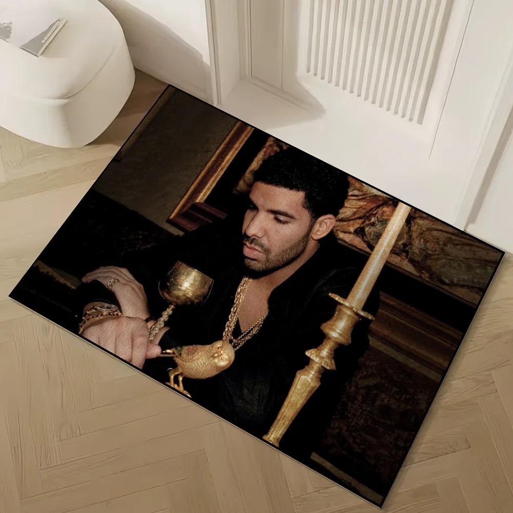 'Rapper Drake For All the Dogs Door Mat Welcome Non-slip Floor Bedroom Kitchen Bath Balcony Hallway Rug Home Decoration Carpet'