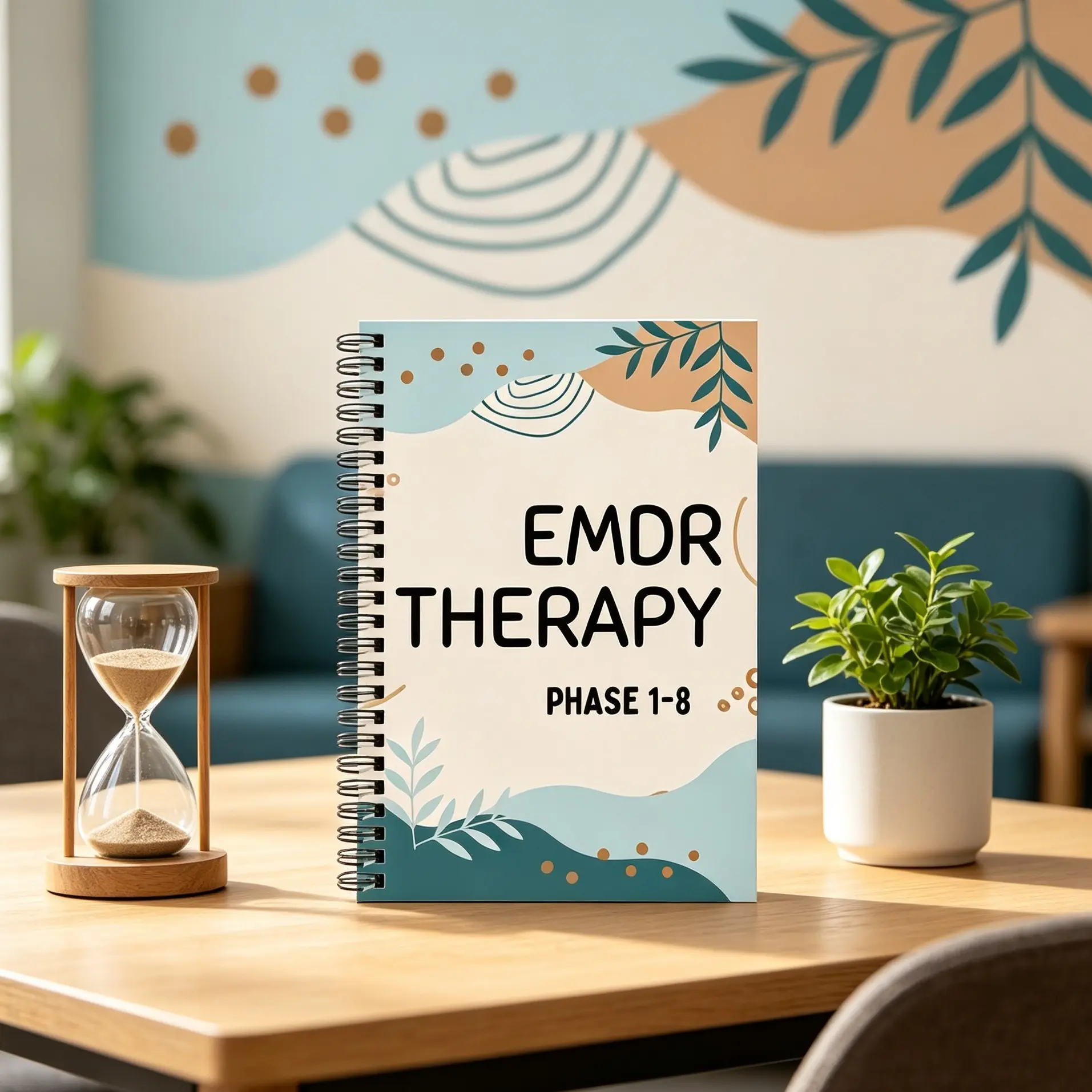 Emdr Eight-Stage Psychological Healing Manual, Trauma Recovery Ptsd Anxiety Journal, Therapist Work Log Self-Cure Notebook
