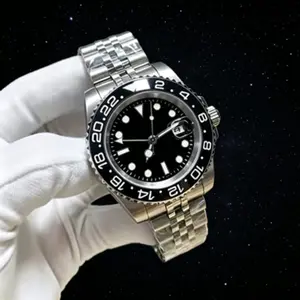 Black Ceramic Bezel GMT Men Watch