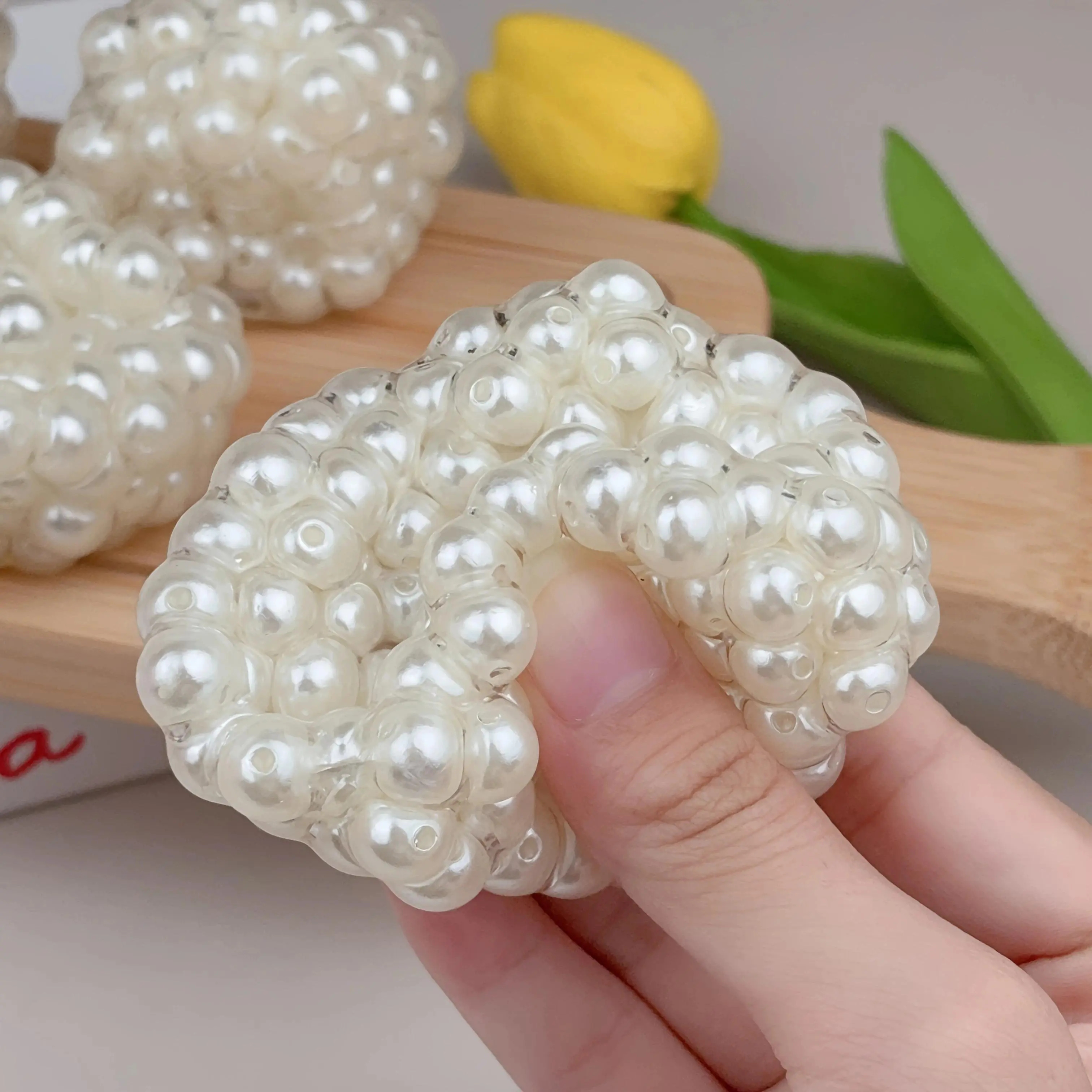 Pearl Squishy Stress Relief Toy Soft Squeeze Fidget Toy Elastic Sensory Toy Anti Stress Squishy Ball for Kids Adults