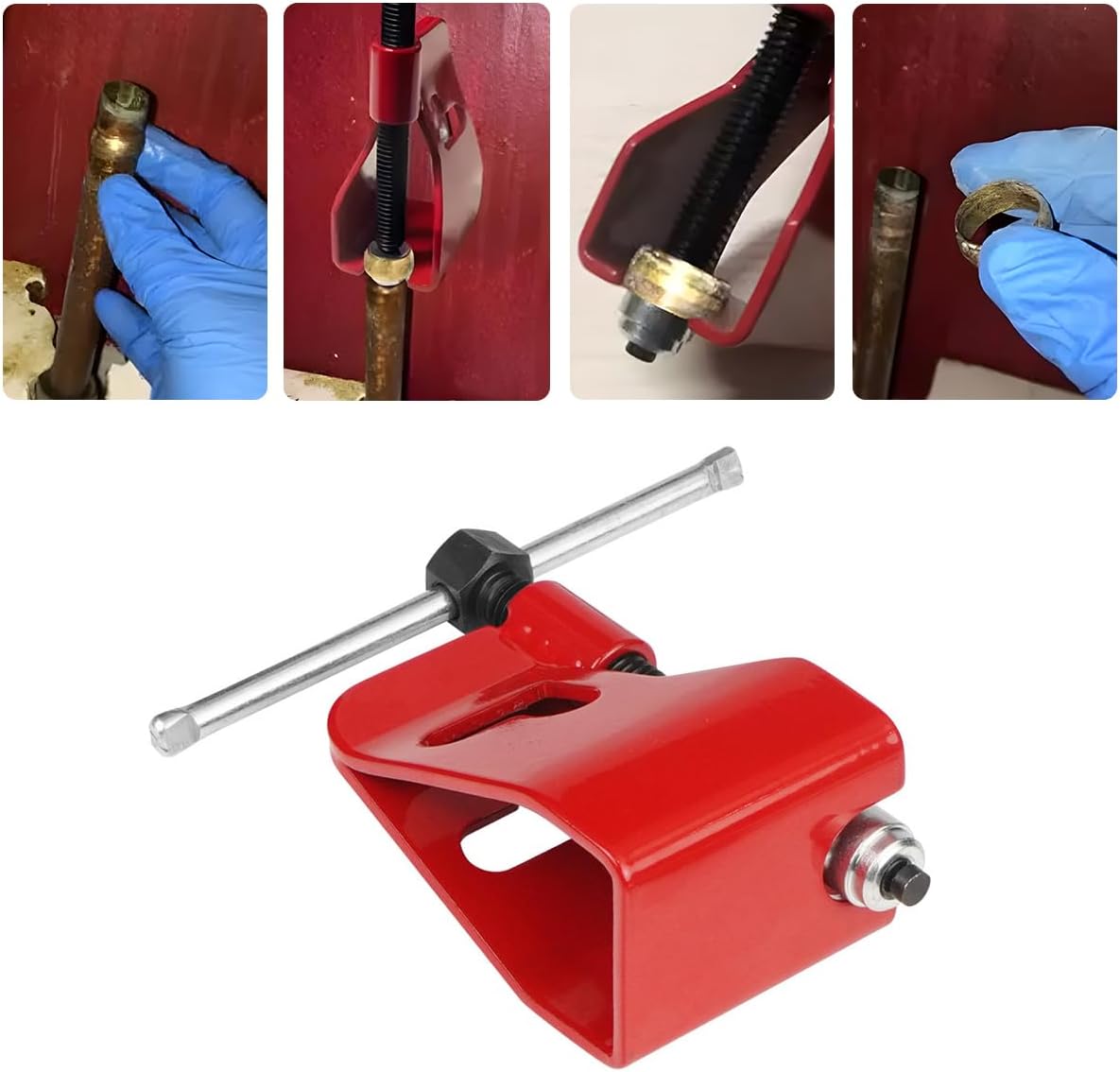 Compression Sleeve Puller Tool to Remove Ferrule & Nut of Pipe, 1/2" Ferrule Remover for Copper Compression Sleeve & Tubing, Plumbing Tool for Corroded Frozen  Stop