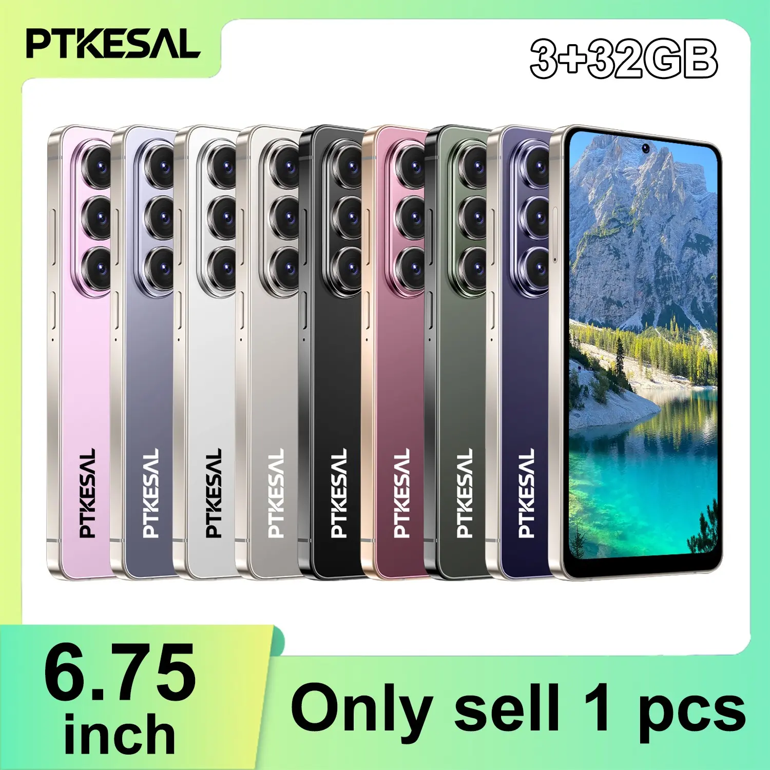 PTKESAL-26 Ultra 4100mAh long-lasting power 6.75-inch large screen 3GB+32GB MTK6762 Android 12.0 500+13 million dual cameras 4G dual cards dual standby face unlock with touch pen portable smart phone