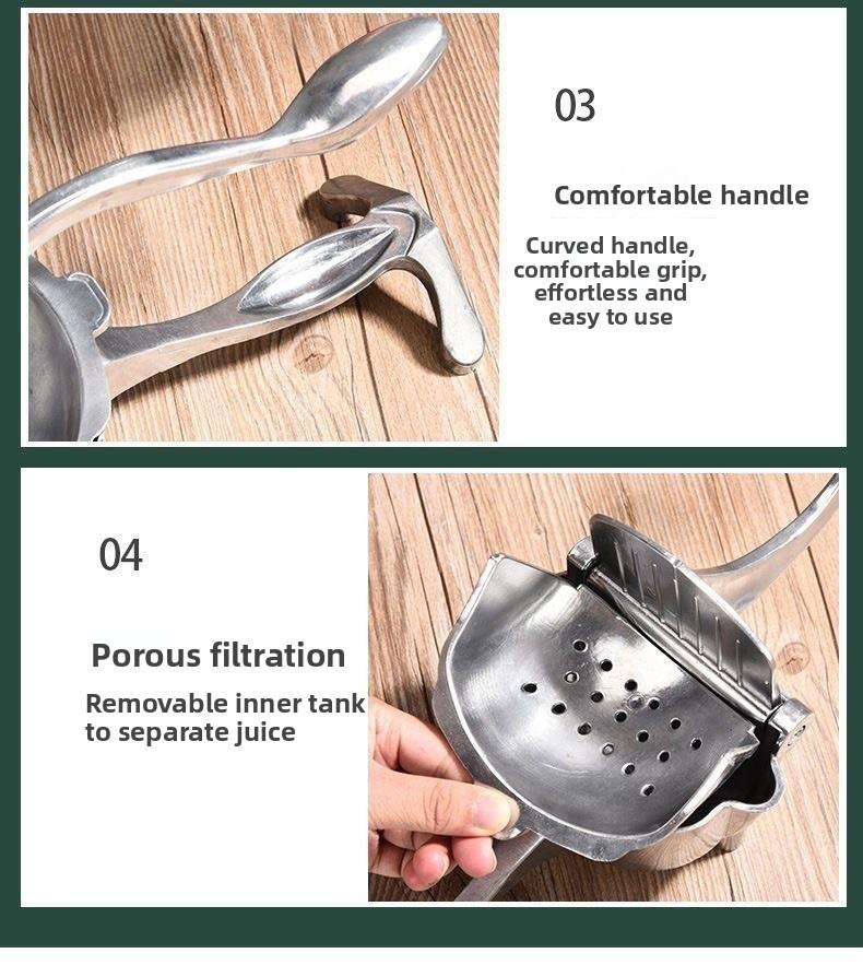 Detachable Manual Aluminum Alloy Juicer
