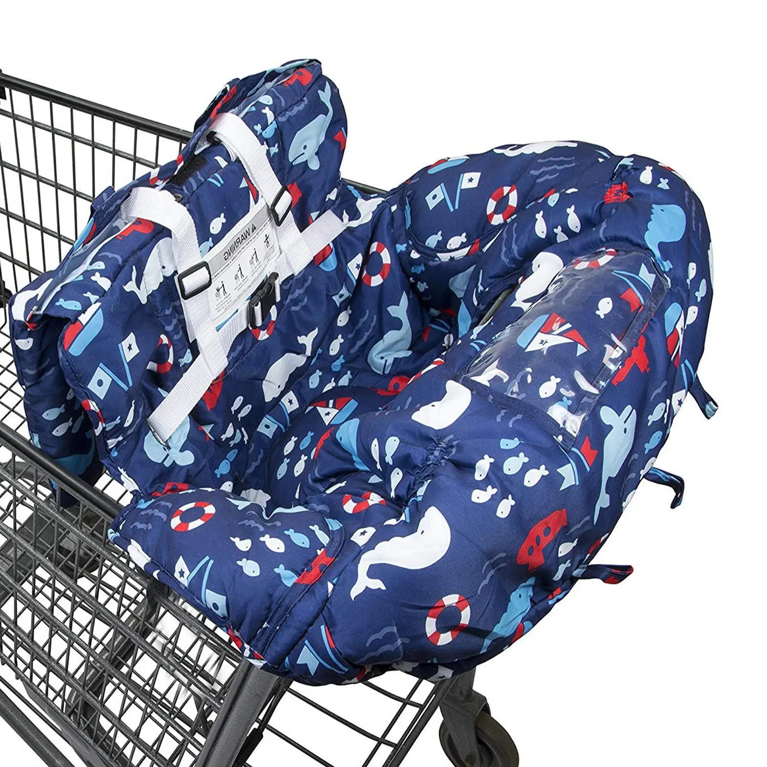 Supermarket Shopping Cart Seat Cushion, High Chair Cover, Stroller Cartoon Thickened Pad, Baby Pushchair Accessories