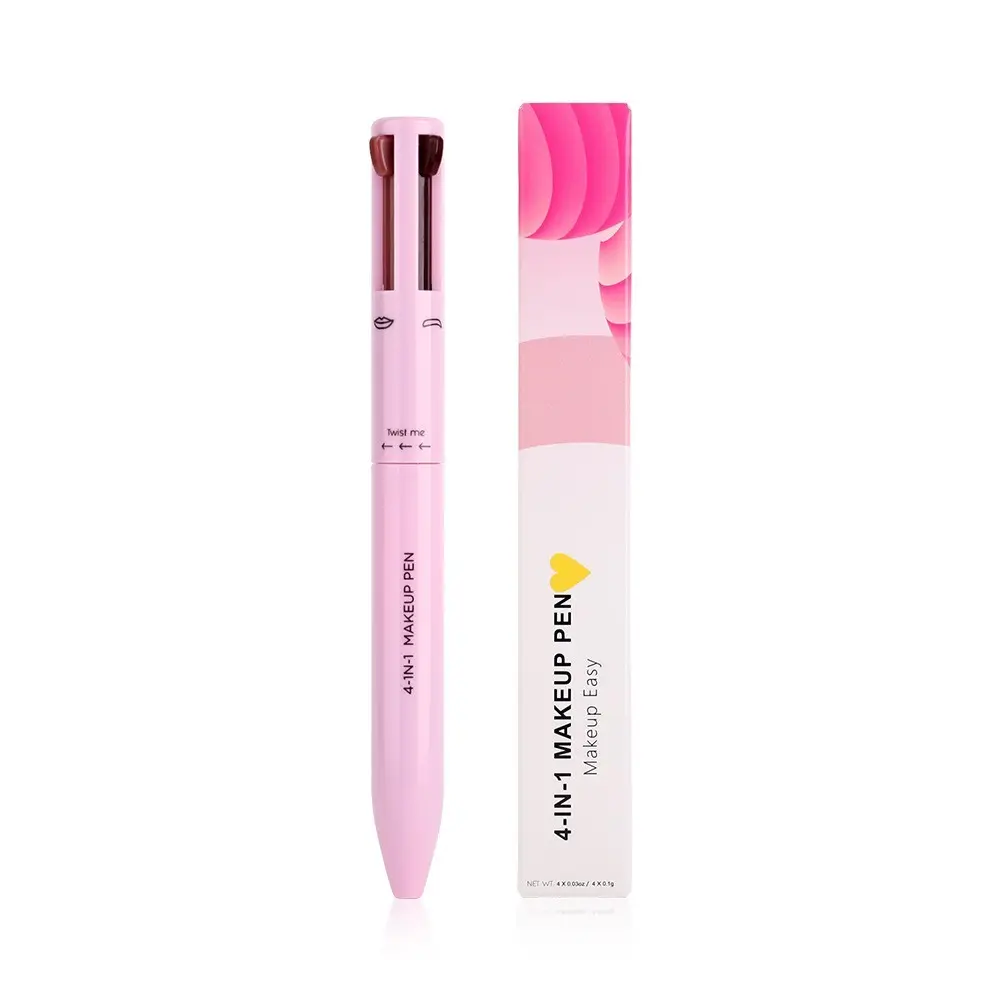 24-Hour Lasting 4-In-1 Makeup Pen, Multi-Function Eyebrow, Eyeliner, Lip Liner, Highlighter Pencil, All-In-One Travel Makeup Tool, Eyebrow Makeup Products
