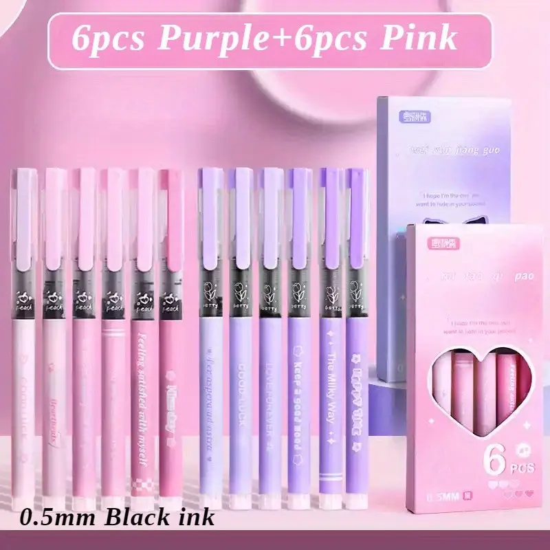 12 Pack Ink Liquid Gel Pens, Quick-Dry No Smudge, Ultra Smooth Writing, Ideal for School Office, Note Taking, Journaling, Drawing, Exams