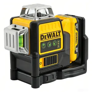 DEWALT 3×360° Green 12-Line Laser Level DW089LG, Self-Leveling, Dustproof & Waterproof, Professional for Engineering