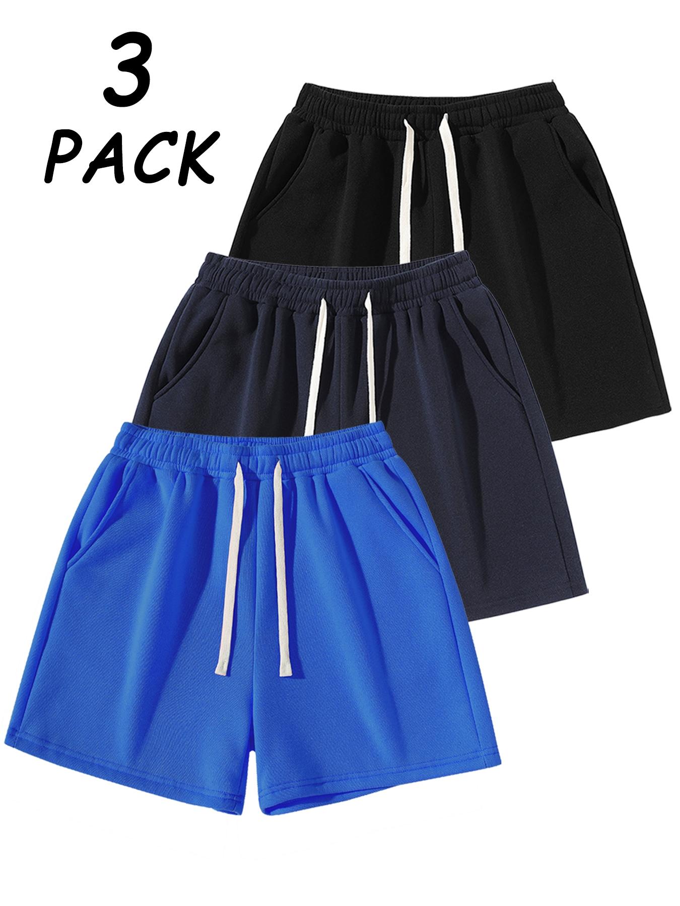 Men's Solid Color Drawstring Waist Shorts, Casual Fitted Jogger Pants for Daily Wear, Sports & Outdoor Activities, Unisex Fitness Shorts, Drawstring Athletic Shorts, Athleisure Street Shorts