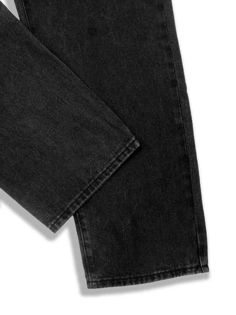 【Plus Size】 Men's Solid Color Wide Leg Slouchy Jeans, Fashion Casual Comfy Denim Trousers for Daily Outdoor Wear, Men Plus Size Bottoms for All Seasons, Pants