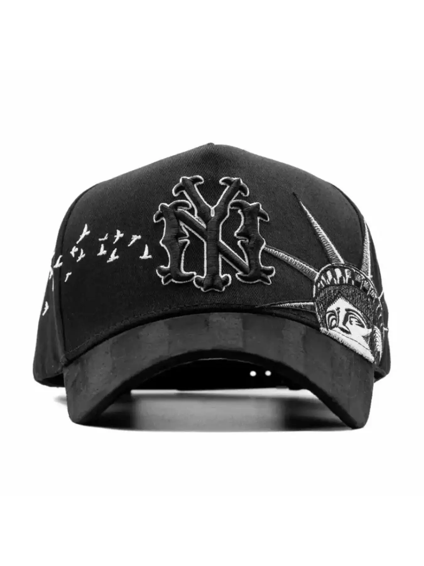 I like the black-brimmed fedora from New York; it's of high quality.