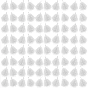 Cheerleading Pom Poms Sports Dance Spirit Cheer Pompoms with Handles Plastic Cheerleader Stuff for End of Year Grduation Party Sport Game Gymnastics Team Dance Club