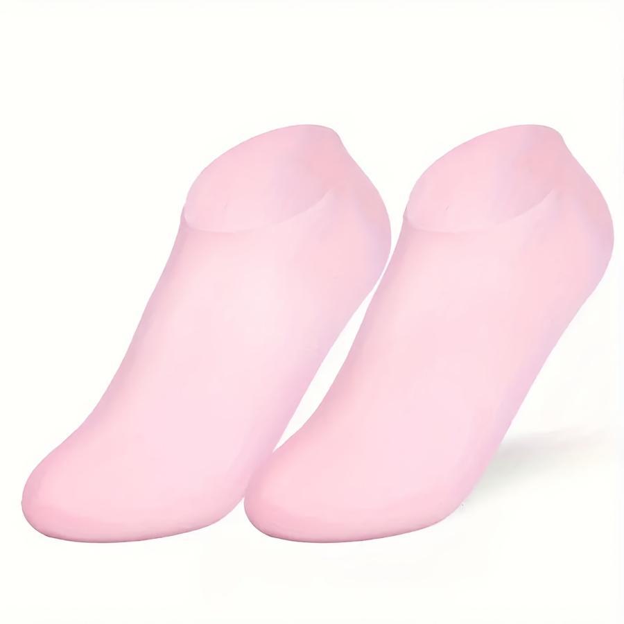 Silicone Socks for Dry Cracked Feet, Women's Moisturizing Socks, Gel Design for Heels and Toes, Daily Use and Healing Support, Hydrating, Moisturizer, Hydrate, Moisture