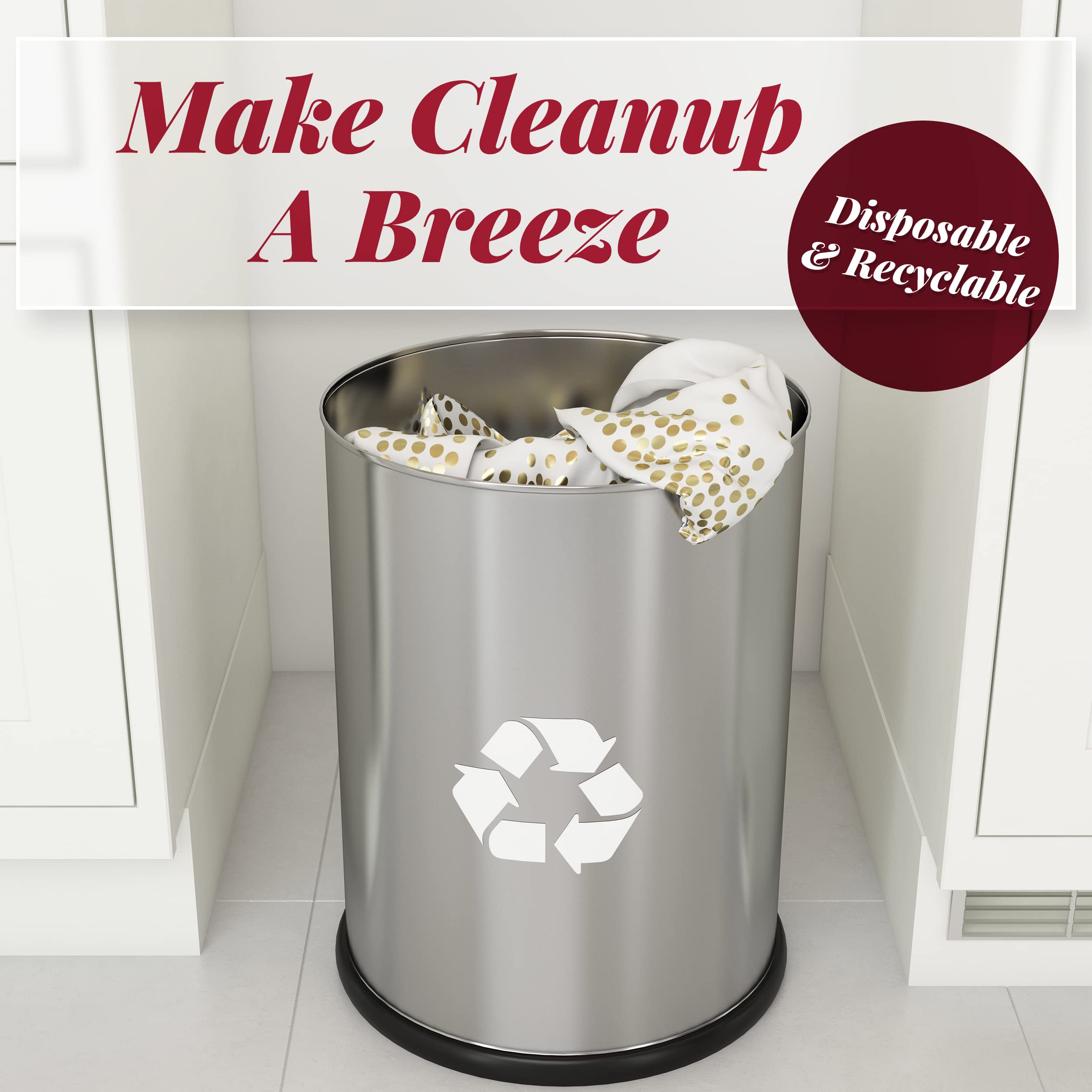 Gold Dot Disposable Tablecloths Plastic Table Cloth Disposable White Tablecloths Party Wedding Baptism Decorations