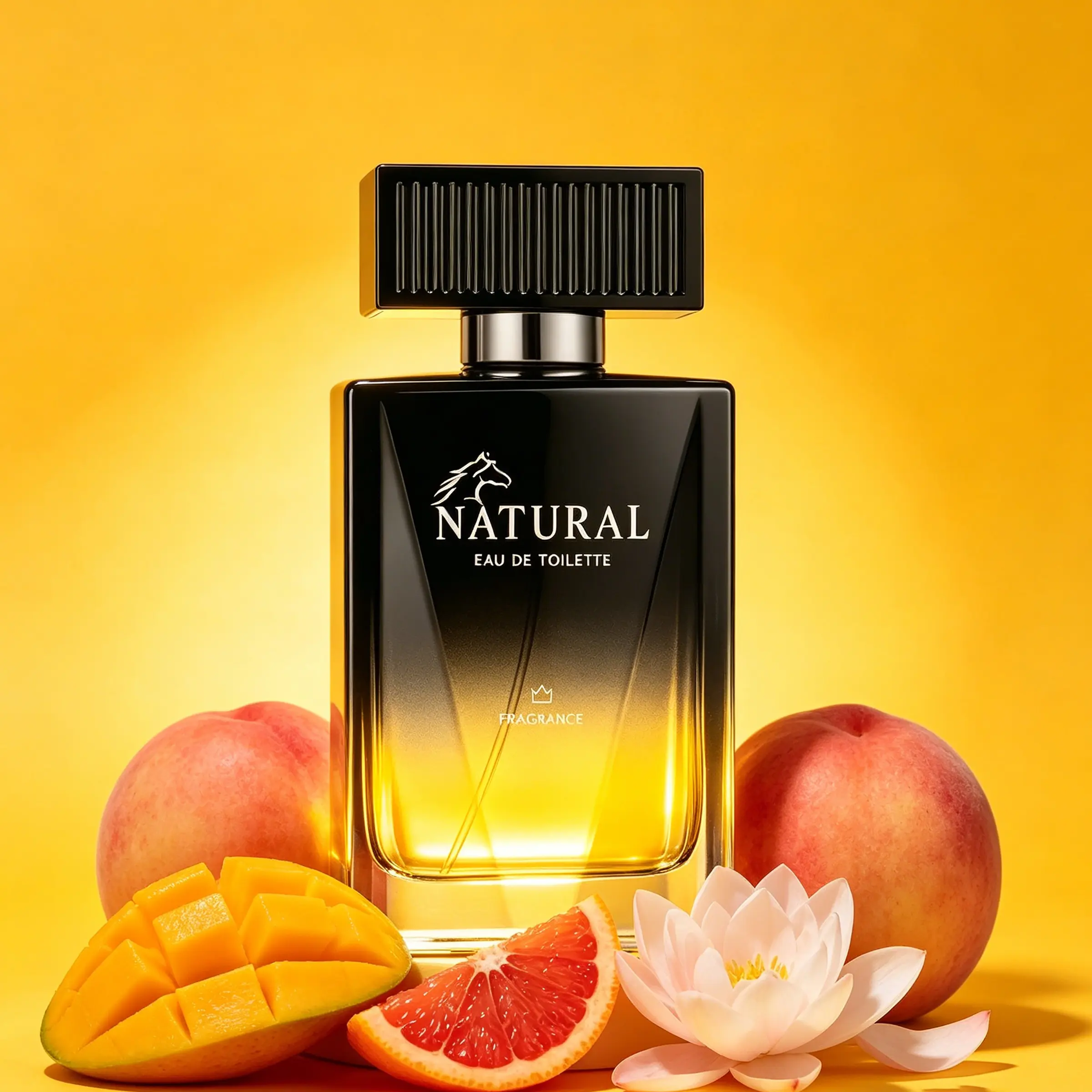 Perfume for Men and Women, Fruity Floral Aroma with Mango & Blood Orange Top, Lotus & Raspberry Heart, Musk & Coconut Base, a Tropical Sweet Scent for Summer or Beach, a Unisex Fragrance Gift of Cologne.