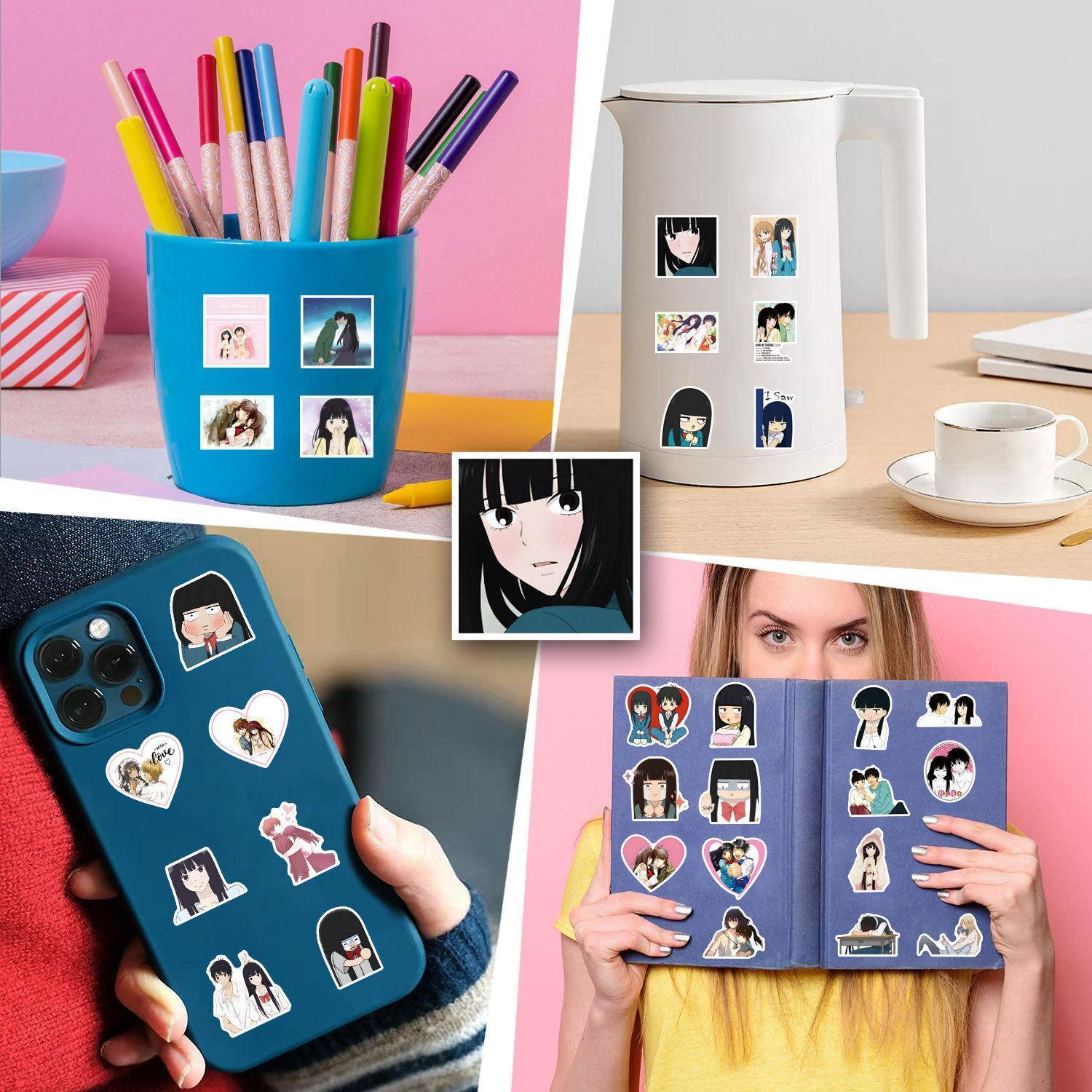 50pcs Kimi Ni Todoke Anime Stickers Sawako Kuronuma Kazehaya Shouta Sticker Notebook Luggage Laptop Kurumizawa Ume Decalpopular stickers Cute beautiful