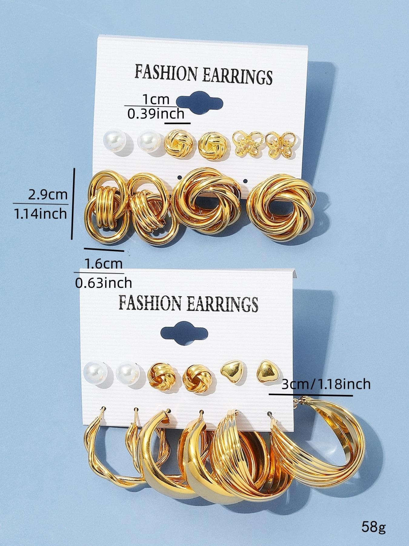 Women's Elegant Butterfly & Heart & Twist Design Earrings, Faux Pearl Decor Earrings for Women & Girls for Party Decoration, Elegant Summer Outfits Valentine's Day Gift Accessories for Daily Wear, Fashionable Jewelry