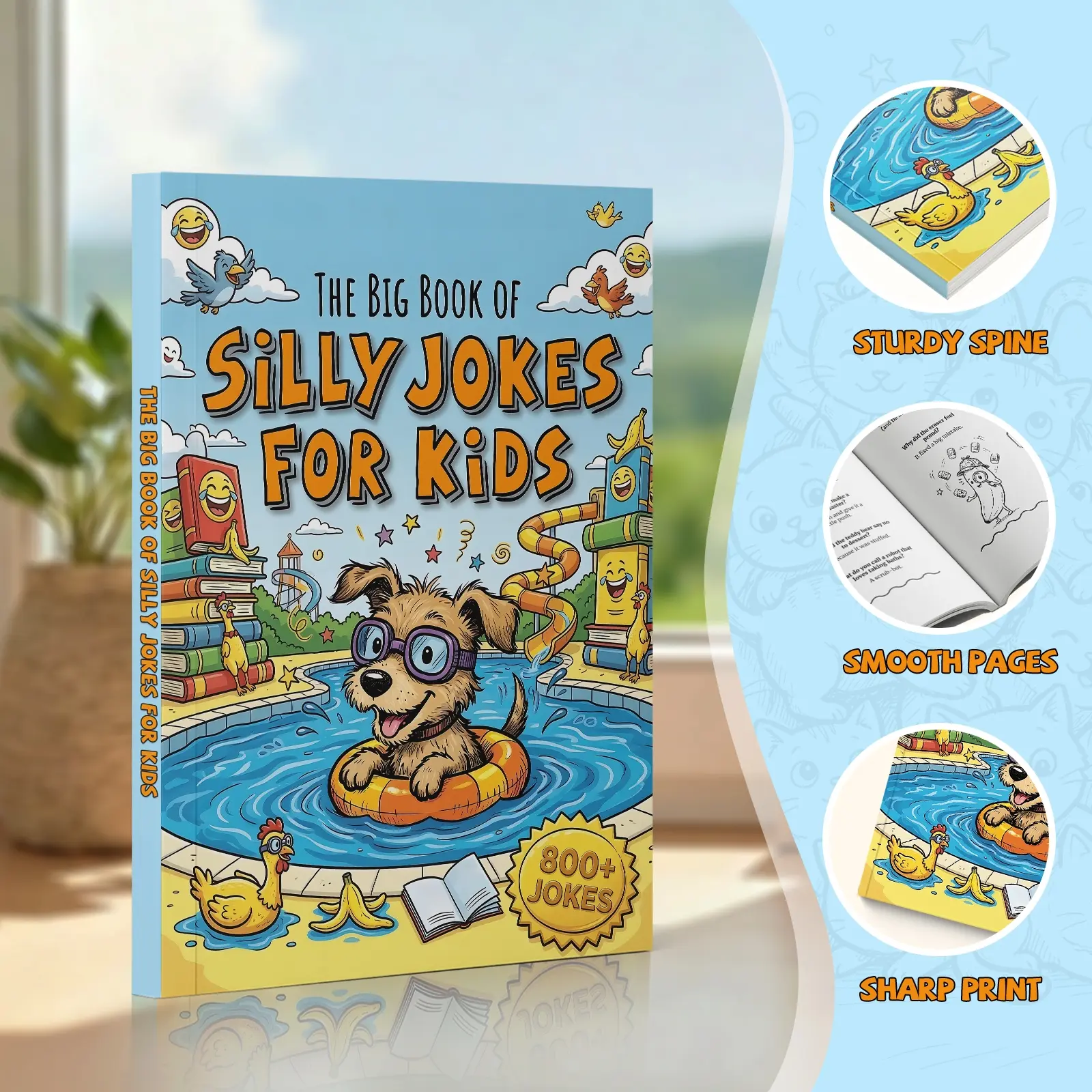 Kids Joke Book, Funny Science Facts & Riddles About Human Body, Plants, Space, Earth & Learning Fun, Activity Book
