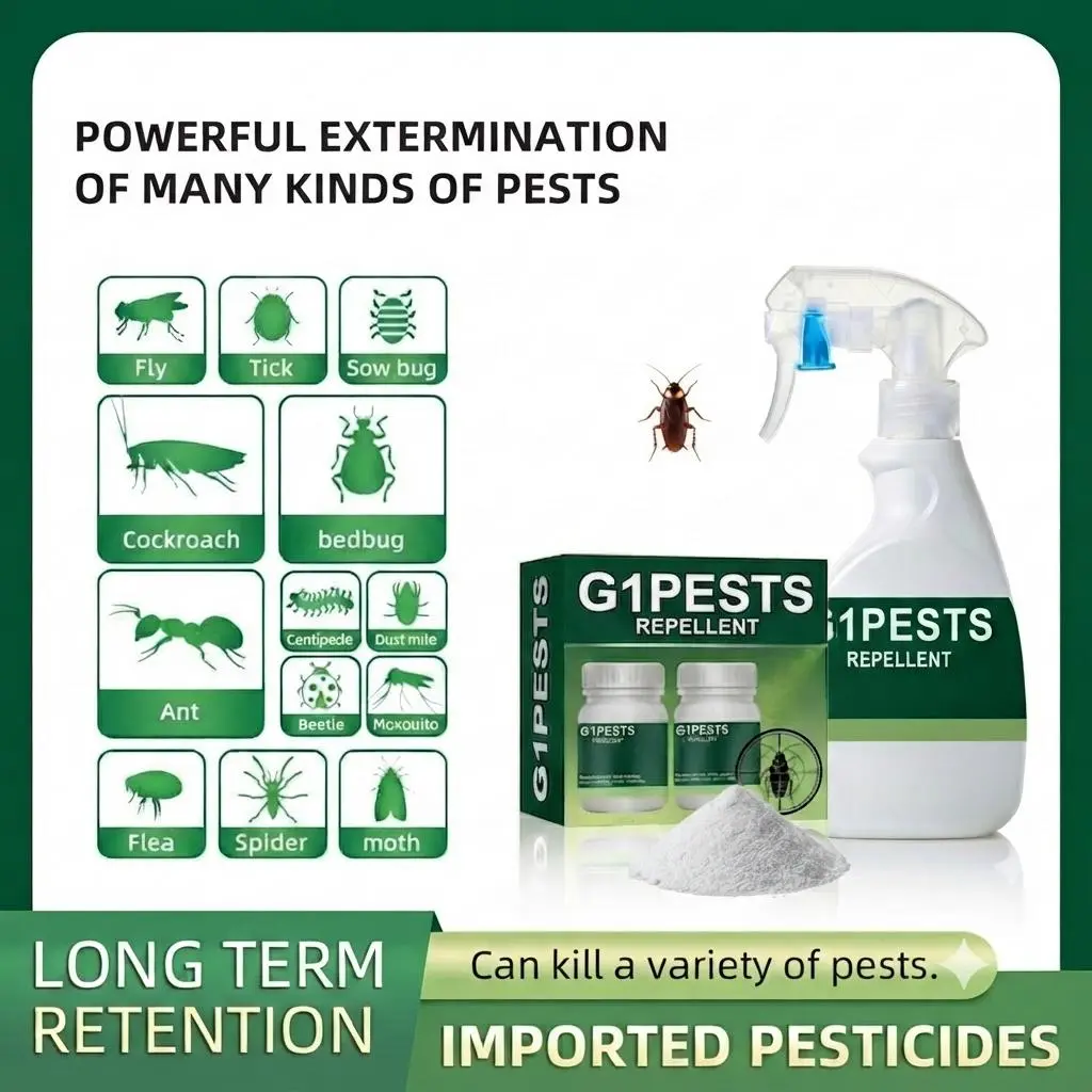 Residential Pest Control Concentrate - 40+ Pest Repellent for Roaches, Ants, Spiders, Bed Bugs, Pet Safe When Used as Directed, Indoor/Outdoor Application, Mixing Makes 1gal