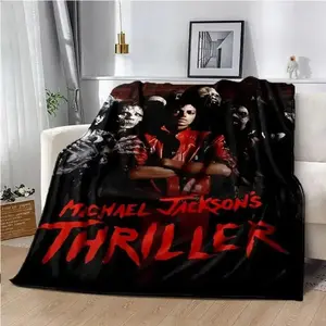 Michael Jackson-Themed Blanket Perfect For The Bedroom Sofa Travel And Camping Soft Flannel Material Cozy Warm Variety Of Sizes Suitable For All Ages Adults Teens Kids Perfect Gift For Music Lovers  It is an excellent gift for children, family and friends