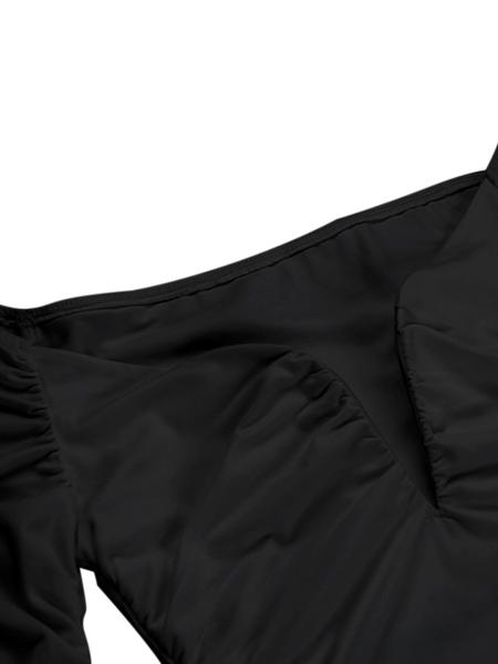 Women's Elegant One-Shoulder U Neck Dress, Thin Fabric Tight-Fitting Fall & Winter Fashion, Stylish Kint Design for Ladies, Formal Wear