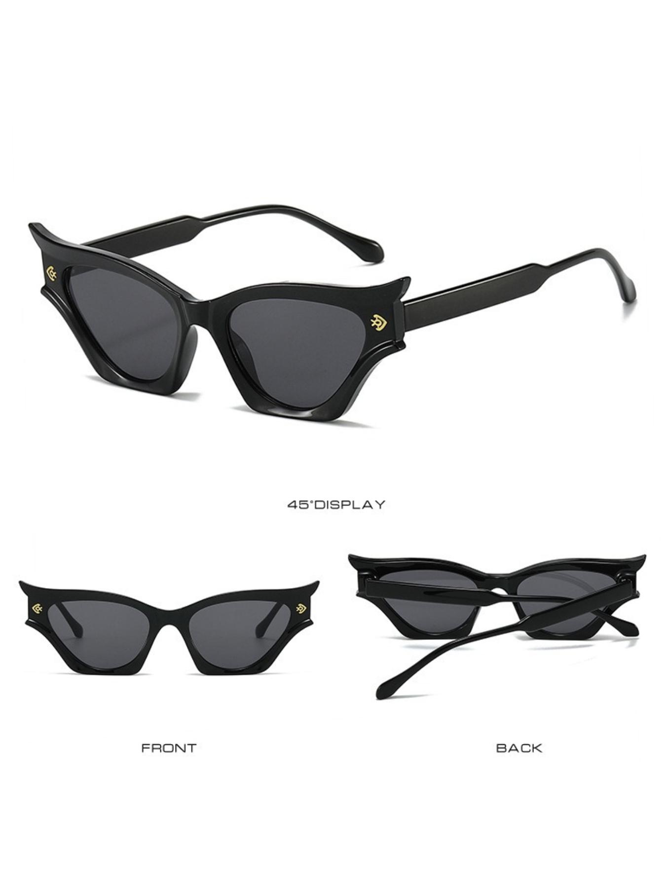 Stylish Women's Cat Eye Sunglasses, Trendy Sun Glasses, Modern Retro Design with Uv400 Protection, Lightweight Durable, Perfect Summer Accessory for Fashionistas