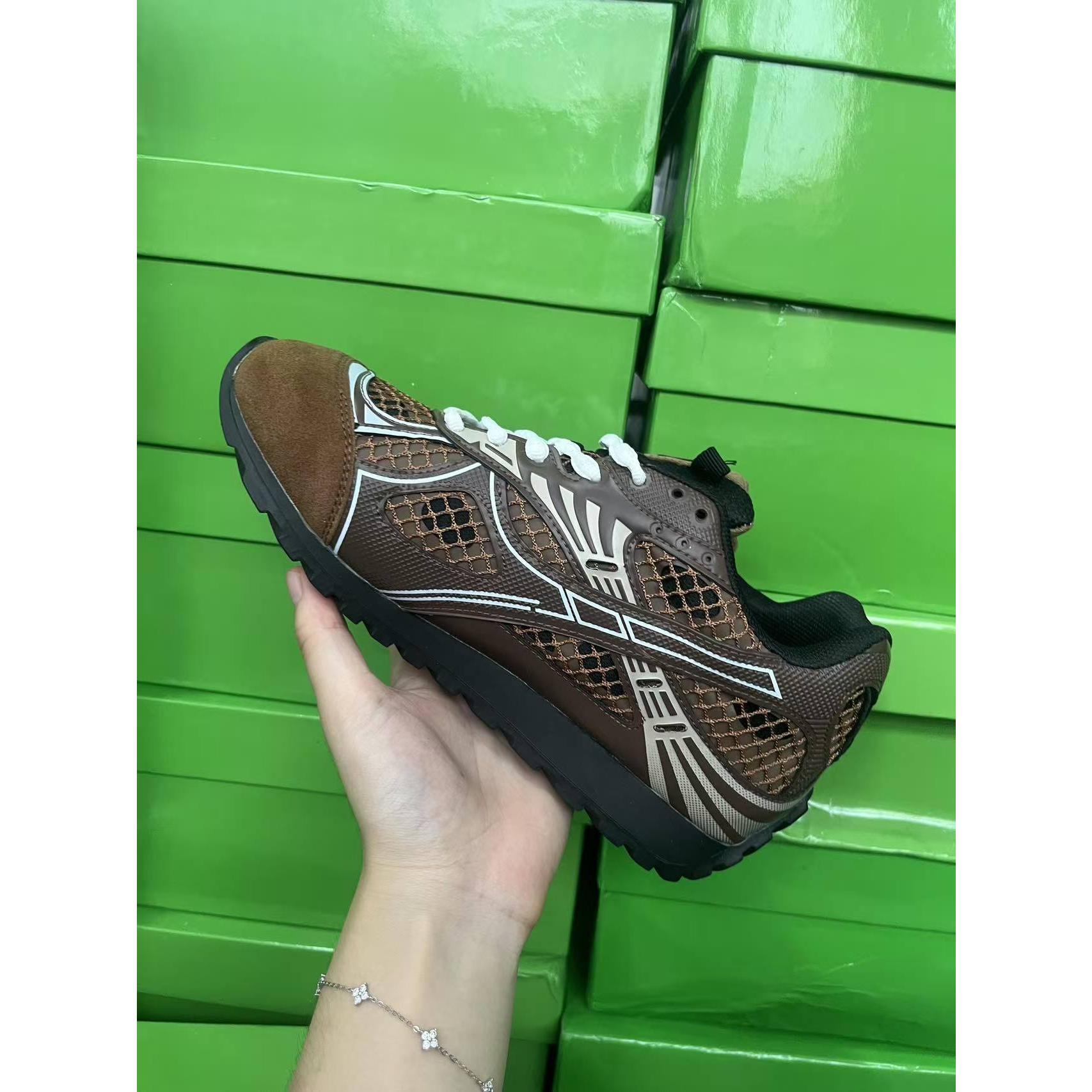 Metallic Red & Purple Retro Sneakers, Breathable Mesh Reflective Running Shoes, Trendy Chunky Casual Footwear