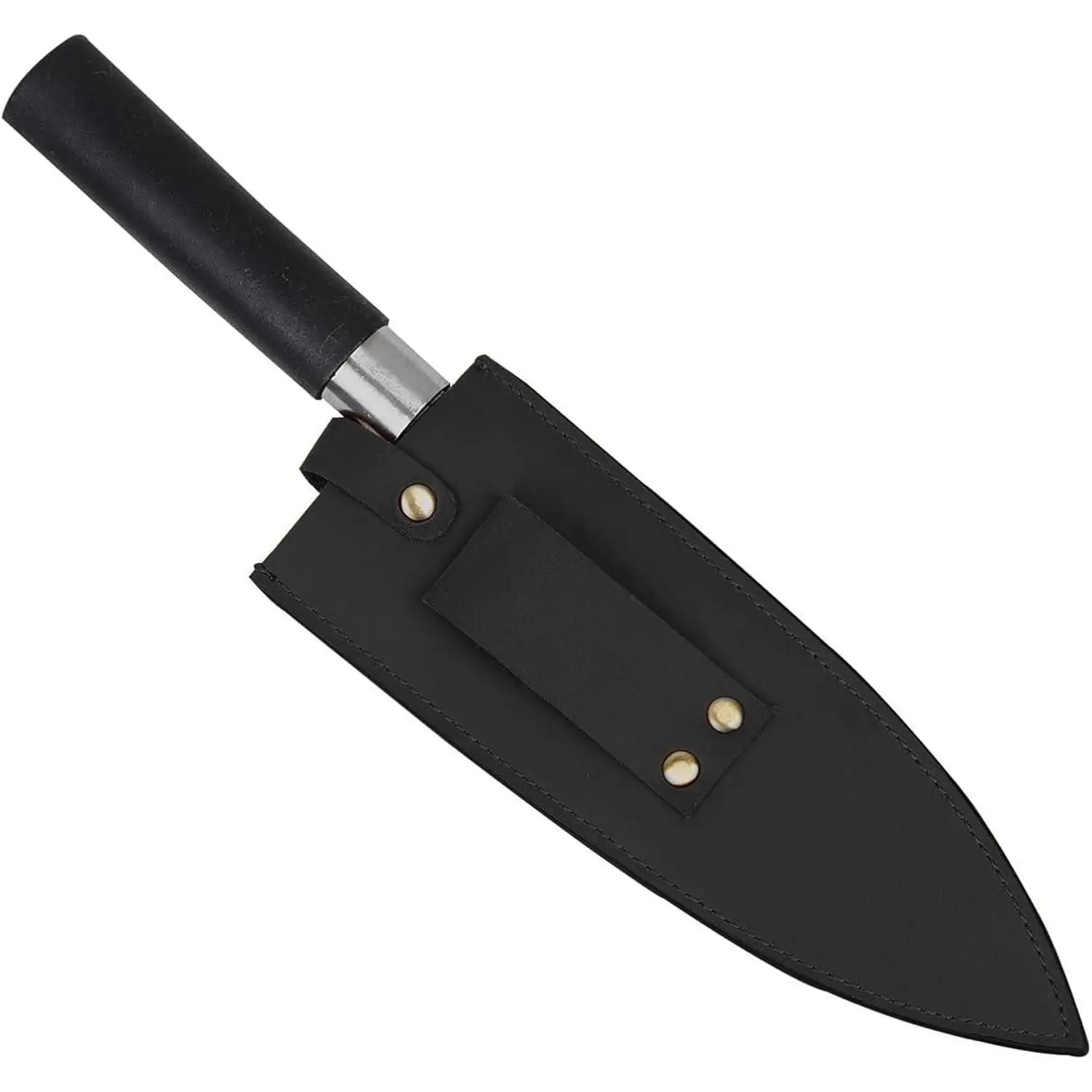 Cowhide Leather Knife Sheath, 8 Inch Chef Knife Guard, Heavy Duty Universal Knife Cover or Sleeves, Chef Meat cleaver sheath with Belt Loop(8.2" Lx2.2 W)