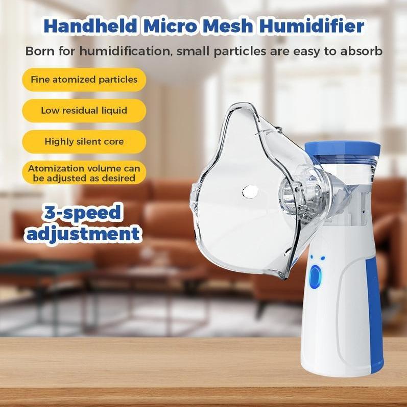 2 PCS Create Portable Smart Humidifier - Auto-Cleaning & Dual Modes | Rechargeable Handheld Design for Home & Travel | Adult & Kid-Friendly Respiratory Care Accessory