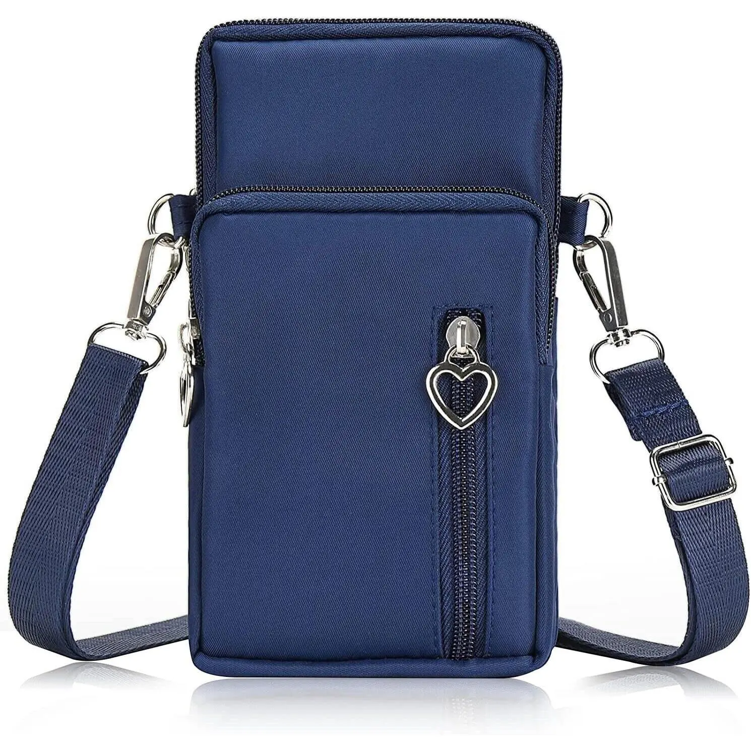 Women Cell Phone Purse Wristband  Armband Wallet Travel Crossbody Cell Phone Purse for Galaxy S10 Plus S9 Plus A50 A7 J7, 6T, U12 (Blue)