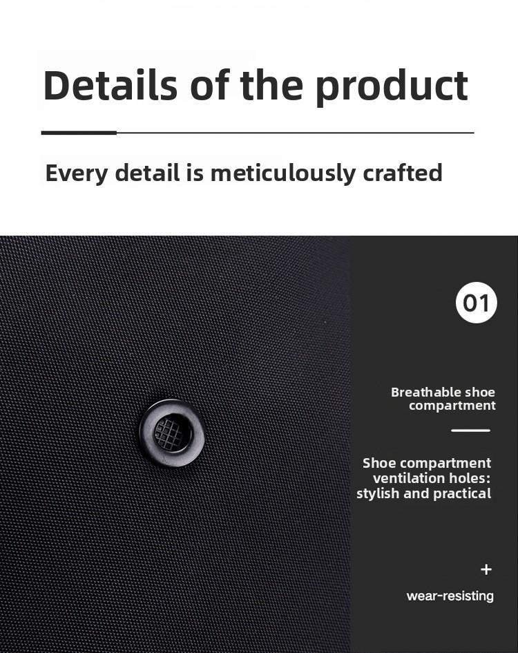 Fitness Bag Men's Wet and Dry Separation Training Sports Backpack Hand Luggage Short-Distance Travel Bag Women's Large Capacity Swimming Bag