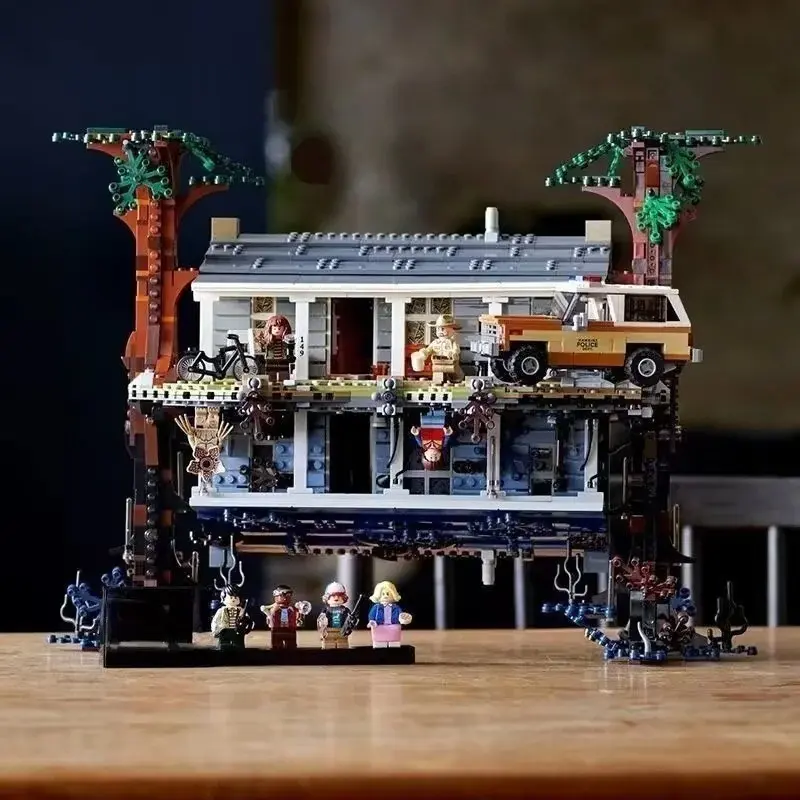2287 Pieces Reversed World Building Blocks, Easy Difficulty Dual Layer House Model, Kids Adult Collectible Gift Toy