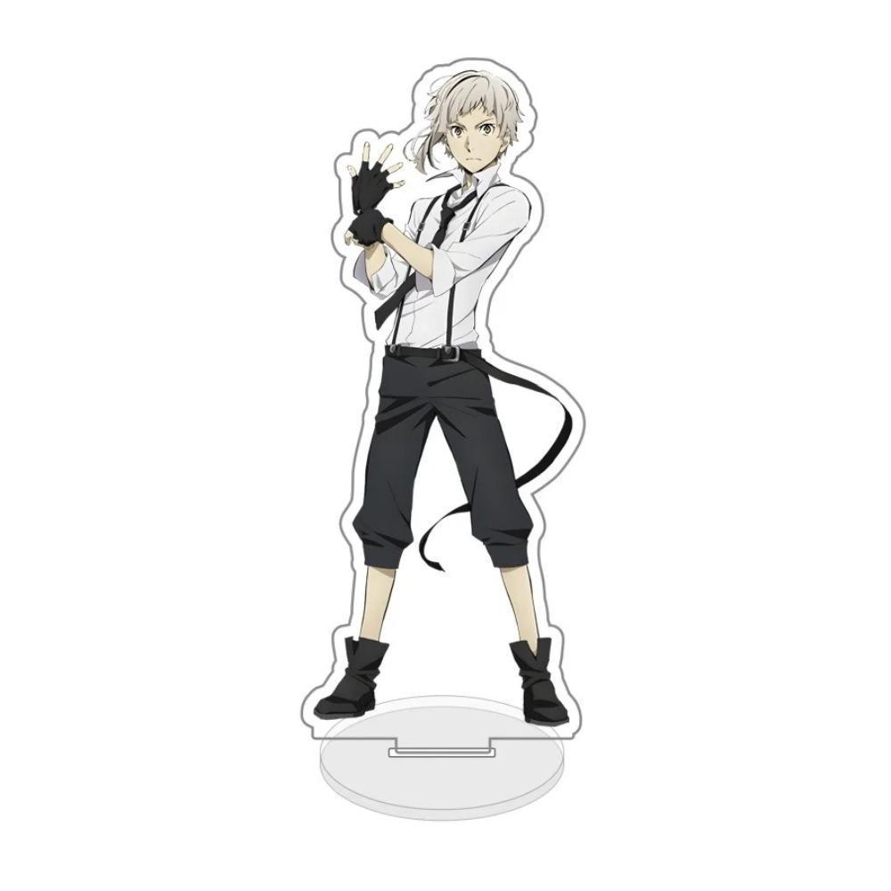 Diy Bungou Stray Dogs Dazai Osamu Anime Peripheral Figure Show Transparent Acrylic Stand Model Desktop Ornament Originality Gift