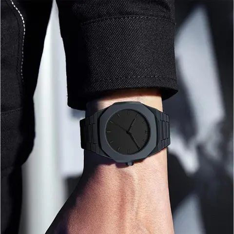 Minimalist Black Watches Simple and elegant. A perfect aesthetic choice for school offices or recreational activities. Waterproof quartz movement. Ultra-light materials. golden relojes para hombres