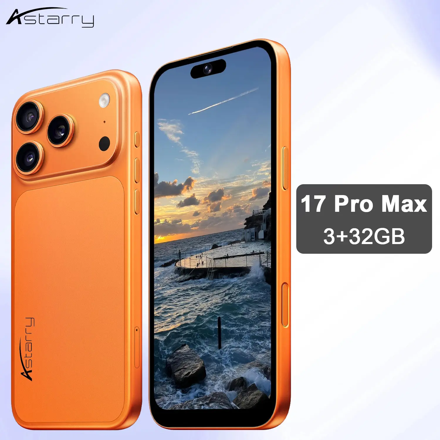 Astarry 17 Pro Max 3gb+32GB RAM, 6.75-Inch HD Screen, Dual Cameras, 4100mah Battery, Android 12.0, Wi-Fi, Bluetooth-compatible, GPS, Face Unlock