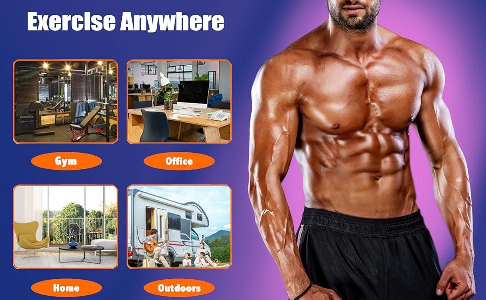 4-Wheel Beginner-Friendly Ab Roller – Smooth Noise-Free Automatic Rebound, Extra Thick Elbow Support & Knee Pad Included – Heavy-Duty Home Gym Core/Full-Body Workout Equipment (Black)