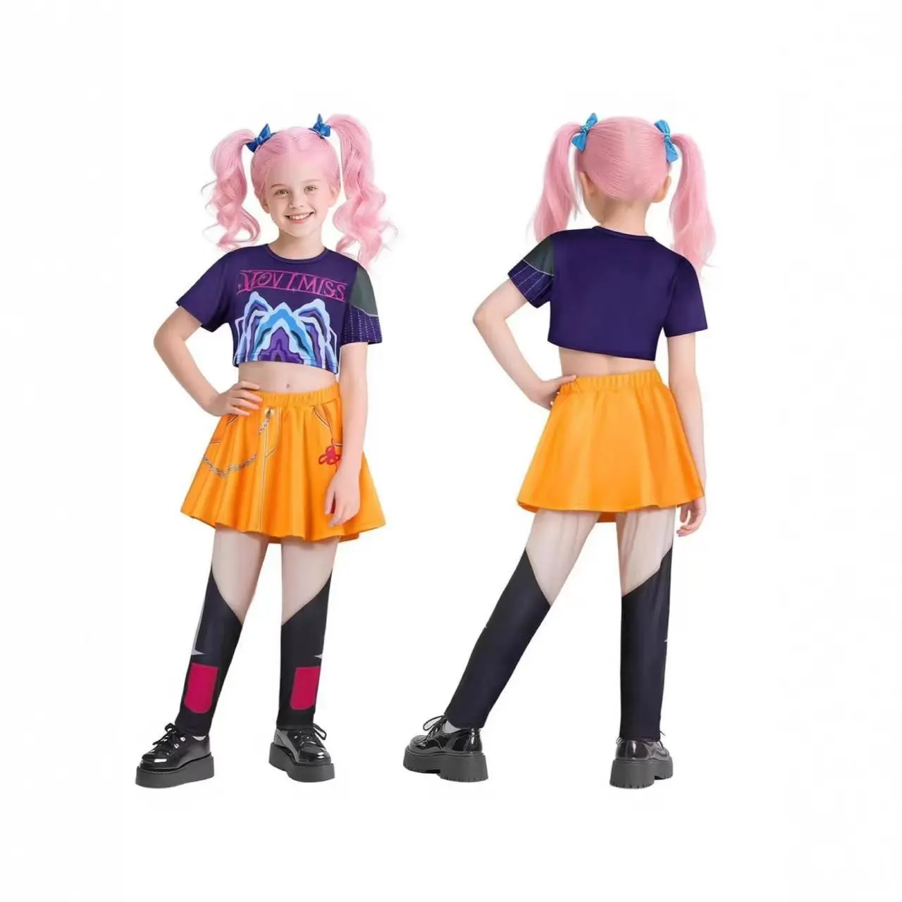 New Arrival Kids Demon Hunters Cosplay Costume Cosplay Outfit for Stage Performance & Halloween