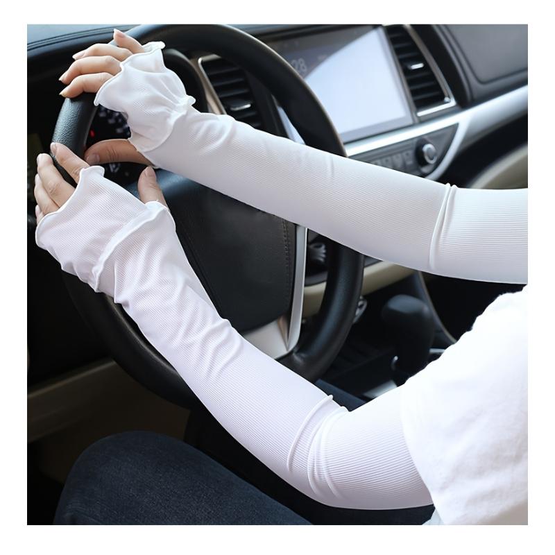 Relaxed Cooling Breathable Moisture-Wicking Fashion Running Driving Outdoor Sports Summer Sleeves for Women