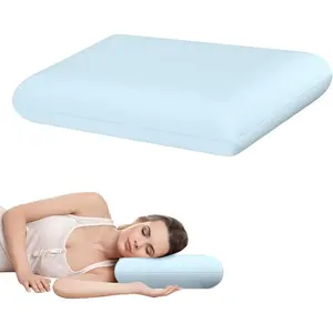 Cooling Soft Memory Foam Cervical Pillow – Ergonomic Orthopedic Neck Support for Pain Relief & Deep Sleep, Breathable Removable Cover, CertiPUR-US Certified, Plush Firm Feel for Side, Back & Stomach Sleepers, Hotel Quality 1 Pack