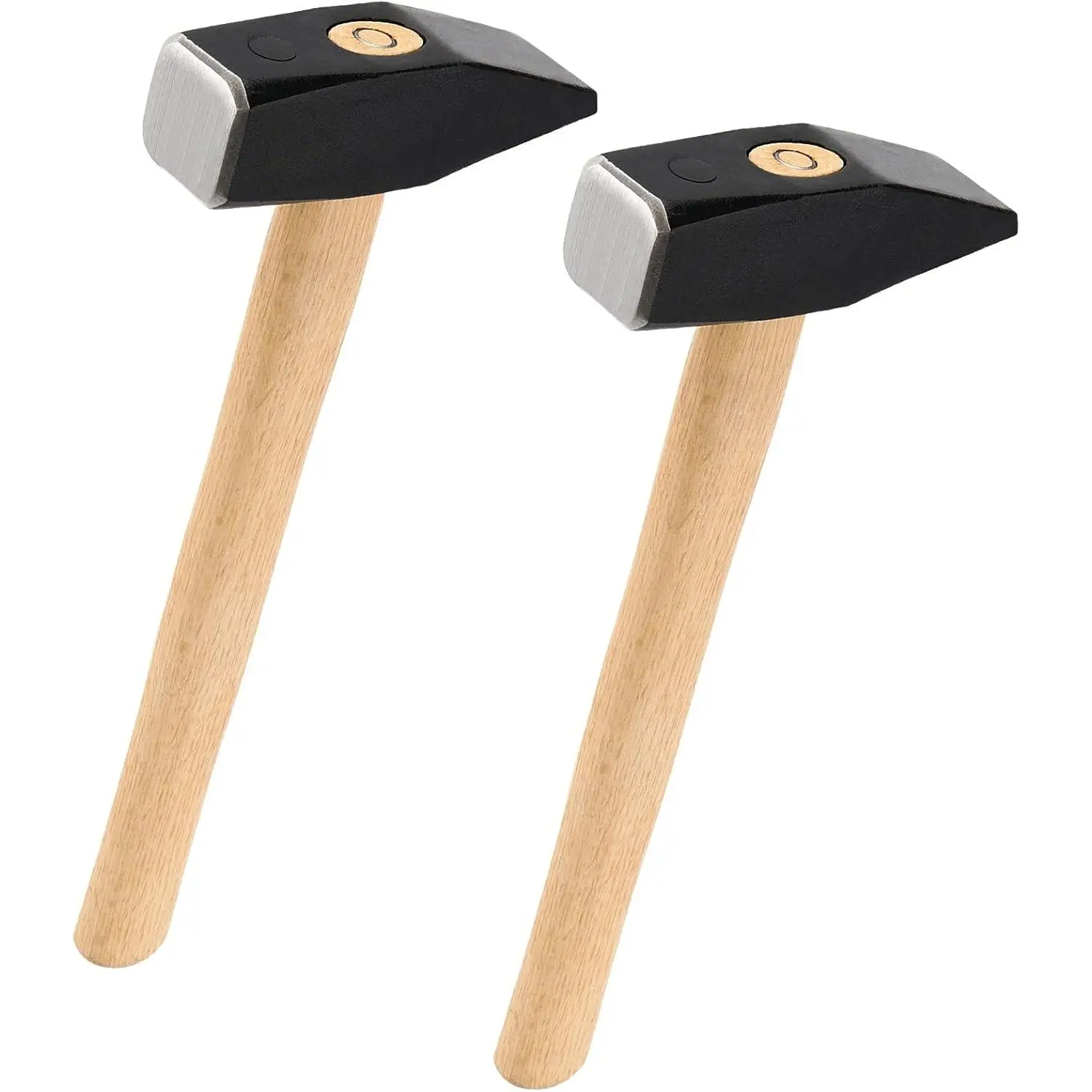 2 count 3 Pound  Peen Hammer, 3 lb Blacksmith's Hammer with Wooden Handle for Metalworking, Machinists and Engineers