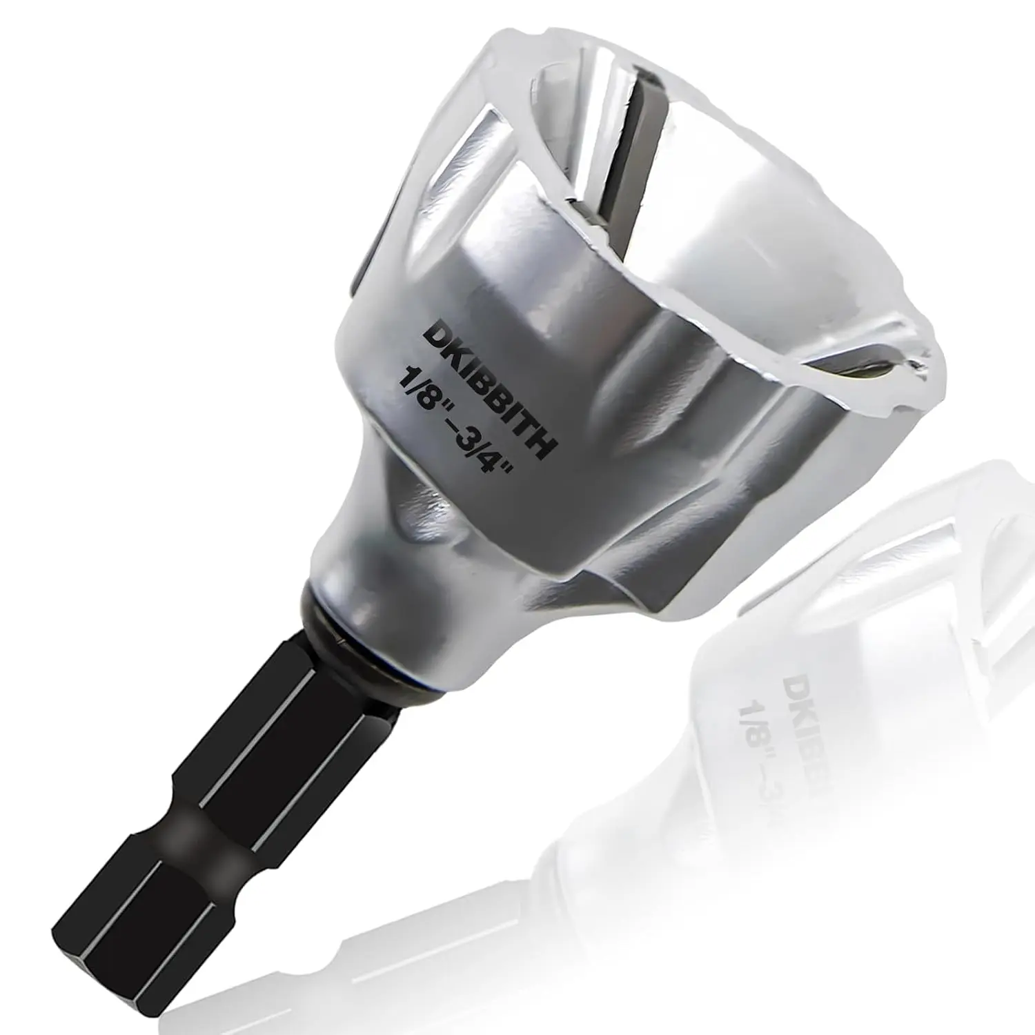 -Duty Deburring Chamfer Tool with Tungsten Carbide Blades, Fast Hex Shank Deburr, External Burr Removal for Rod Bolt Pipe 3D Printing PVC in 1/8" to 3/4" Diameter (3~19mm)