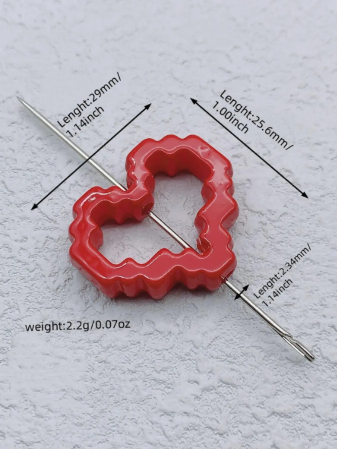 10pcs Acrylic Heart Beads for DIY Projects, Pearl Glossy Perforated Design, Perfect for Keychains and Bracelets, Random Colors