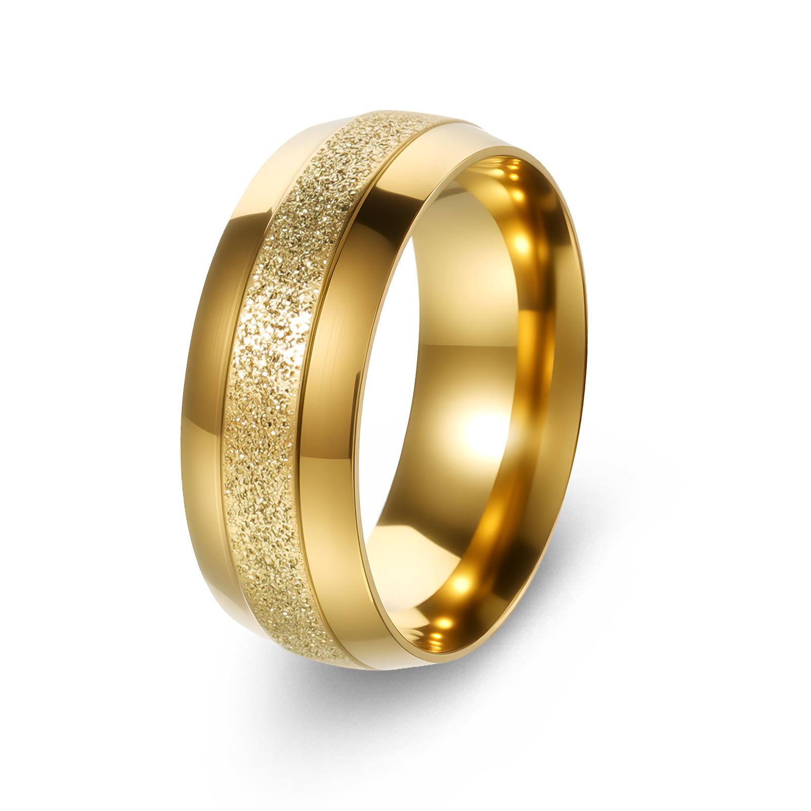 New 8mm glossy men's wedding ring couple's pair of rings Glossy Men's Wedding Ring Couples Pair Simple Classic Design Promise Ring for Him and Her New 8mm Glossy Men's Wedding Ring Couple's Pair Promise Rings for Lovers Engagement Band