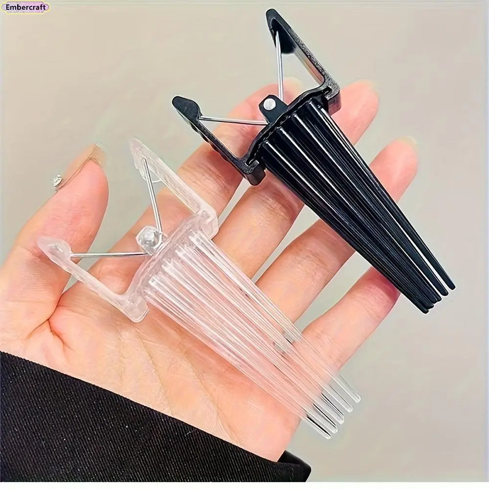 2-Piece Nylon Root Clips, Invisible Heatless Hair Volumizer for Instant Crown Lift and Curtain Bangs Styling, Volumizes Hair, Beauty Products, Unisex, Heatless Curling, Two Pieces