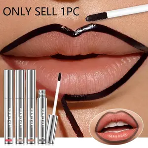 Long-Lasting Lip Liner Pen, Waterproof & Sweatproof, Matte Finish, Easy-To-Clean Design, Available in Single or Four-Pack Options, Lipliner
