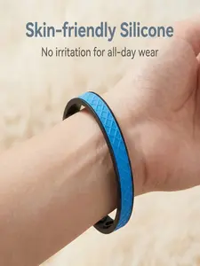 Negative Ion Fashion Accessory Bracelet, Simple and Elegant Unisex Couple Wristband, Sports Fitness Outdoor Silicone Band