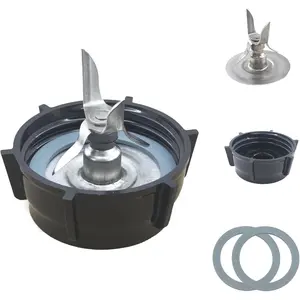 For Blender Replacement Parts Blender Ice Blade with Jar Base Cap and Two Rubber O Ring Seal Gasket Accessory Refresh Kit, Compatible with Osterizer Blender