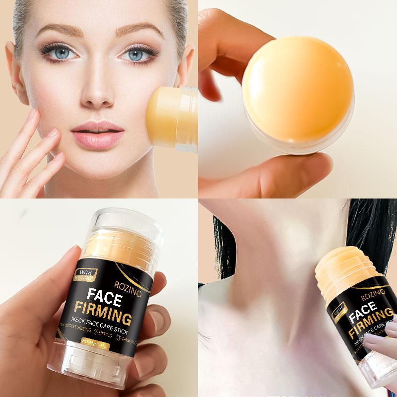 Retinol Firming Facial Moisturizer Care Stick, 40 g / 1.41 oz, Lifts & Reduces Wrinkles on the Face & Neck, Moisturizes & Nourishes, Reduces Fine Lines, Portable Design with Anti-Aging Ingredients