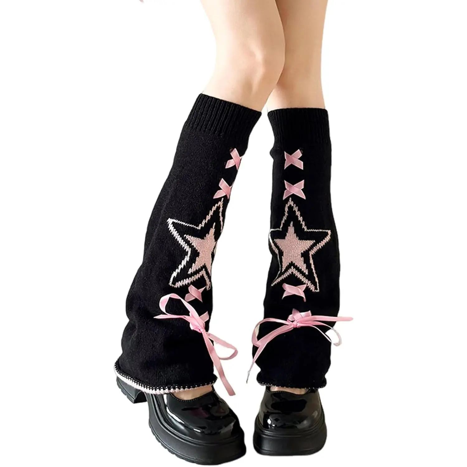 Women's Leg Warmers Fashion Knit Warmers Long Socks Cute Y2K Kawaii Japanese Lolita Harajuku Accessories for Girls